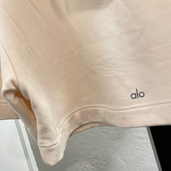 ALO Yoga Tops Cadence Black Cropped Pullover - S - Picture 7 of 9